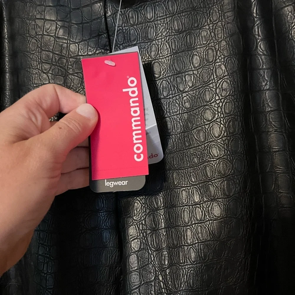 Commando Faux Leather Animal Print Leggings NWT - Picture 7 of 12